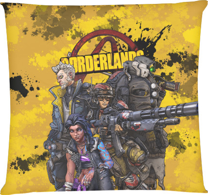 Подушка квадратная - BORDERLANDS [4] - Mfest