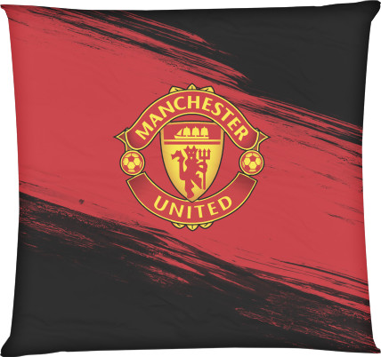 Подушка квадратна - manchester united [5] - Mfest