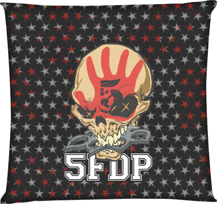 Square Throw Pillow - Five Finger Death Punch (10) - Mfest