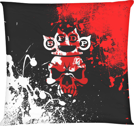 Square Throw Pillow - Five Finger Death Punch (4) - Mfest