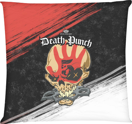 Square Throw Pillow - Five Finger Death Punch (8) - Mfest