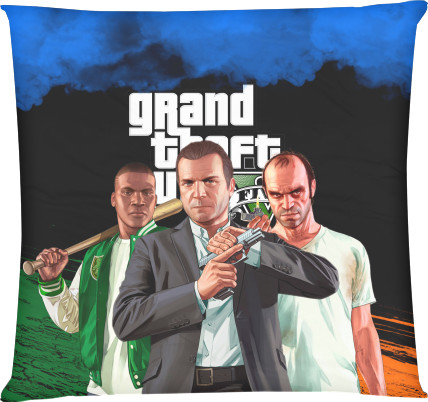 Square Throw Pillow - GTA V (5) - Mfest