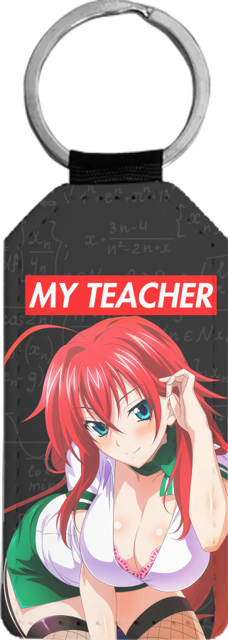 Rectangular Keychain - SENPAI [MY TEACHER] - Mfest