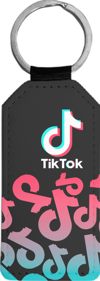 Брелок прямокутний - TIKTOK [1] - Mfest