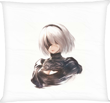 Square Throw Pillow - NIER: AUTOMATA (6) - Mfest