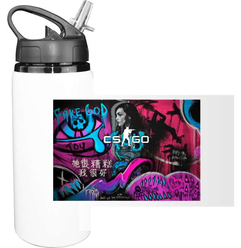 Sport Water Bottle - CS GO - Fever Dream - Mfest