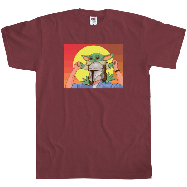 Men's T-Shirt Fruit of the loom - Mandalorian and Baby Yoda - Mfest