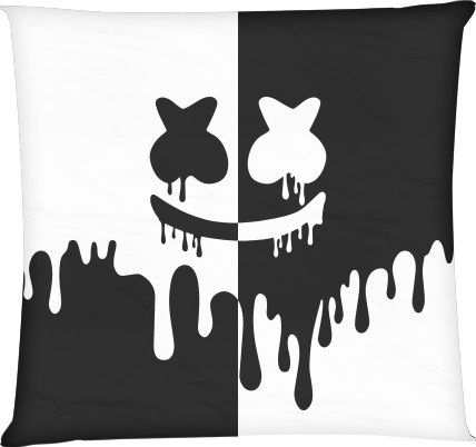 Marshmello - Square Throw Pillow - Marshmello (16) - Mfest