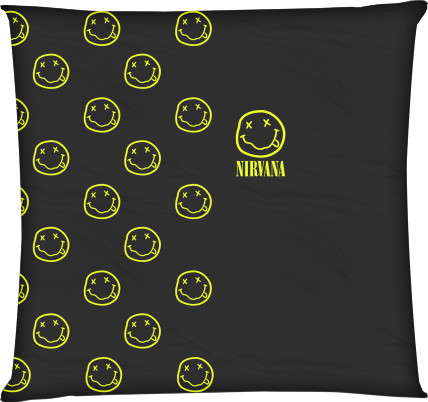 Square Throw Pillow - NIRVANA (16) - Mfest