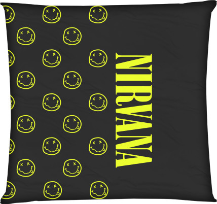 Square Throw Pillow - NIRVANA (15) - Mfest