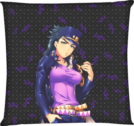 Square Throw Pillow - JoJo’s Bizarre Adventure (Girl) - Mfest