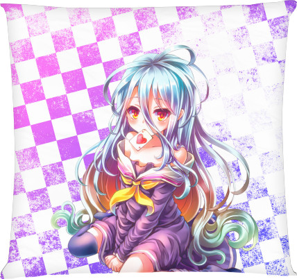 Square Throw Pillow - No Game No Life (1) - Mfest