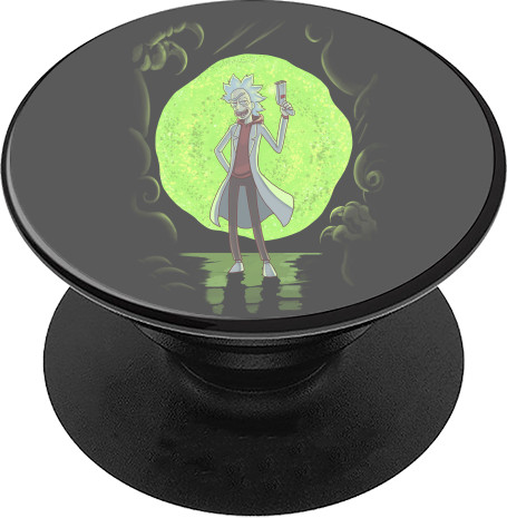 PopSocket Подставка для мобильного - Rick VS Monsters - Mfest