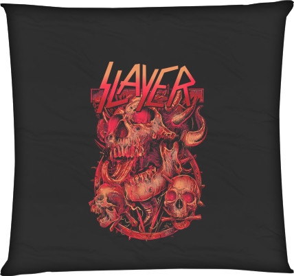 Slayer - Square Throw Pillow - SLAYER (1) - Mfest