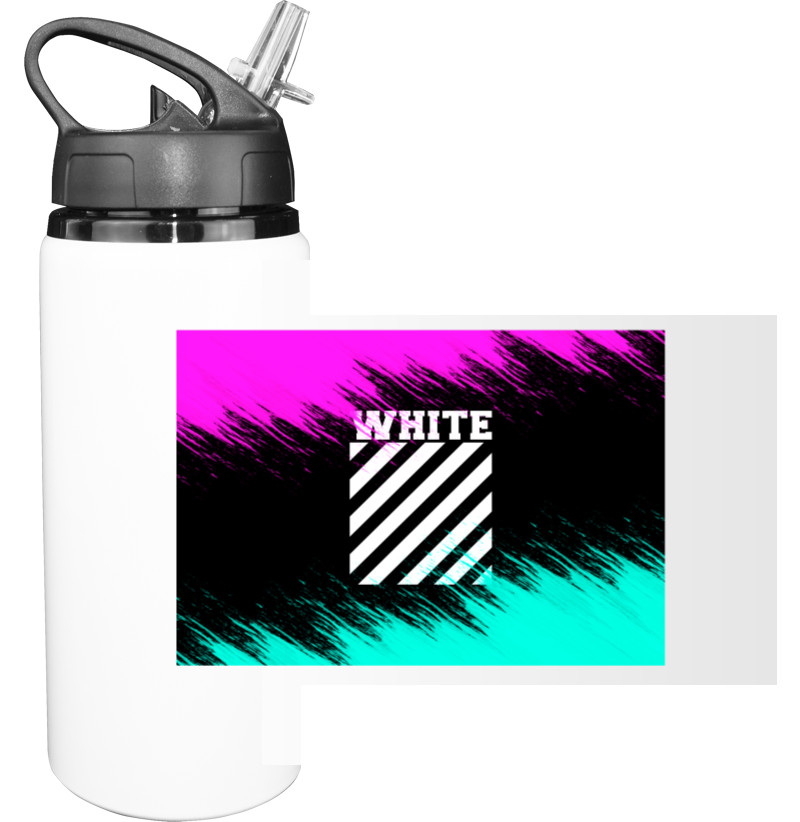 Бутылка для воды - Off White (4) - Mfest