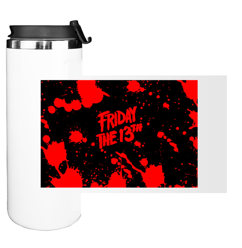 Water Bottle on Tumbler - Friday the 13th (1) - Mfest