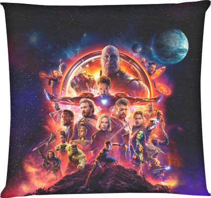 Square Throw Pillow - Avengers: Infinity War - Mfest