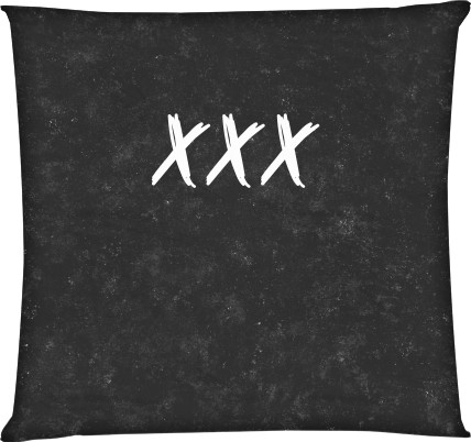 Square Throw Pillow - XXX: PEOPLE SUCK (Сзади) - Mfest