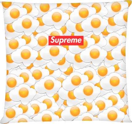 Square Throw Pillow - Supreme (Eggs) - Mfest