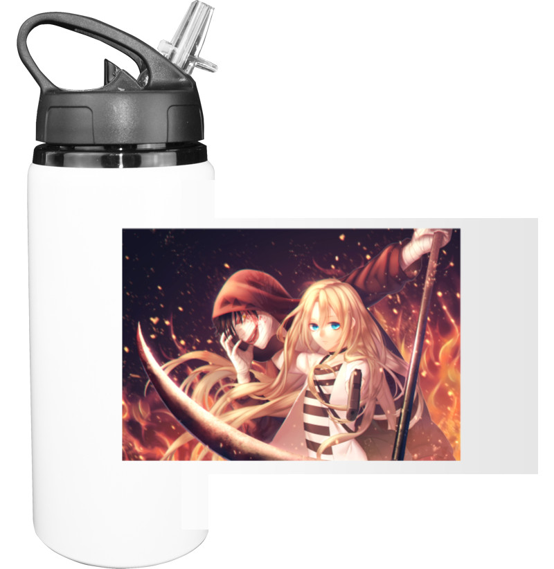 Sport Water Bottle - Ангел кровопролития (1) - Mfest