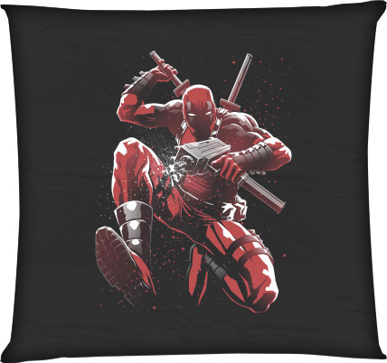 Square Throw Pillow - Deadpool (2) - Mfest