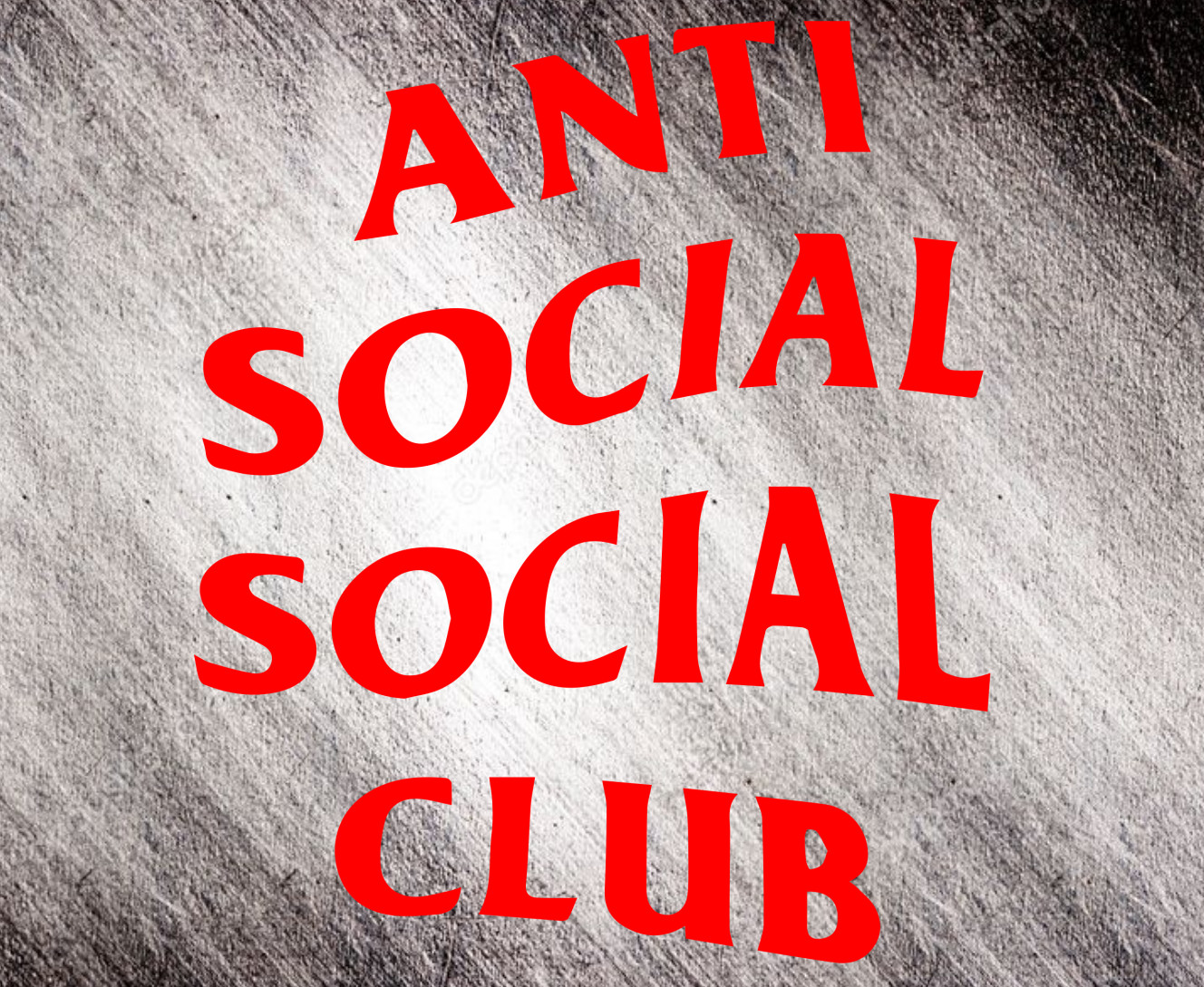 Килимок для Миші - Anti social social club 01 red - Mfest