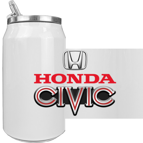 Aluminum Can - Honda Civic Logo - 2 - Mfest