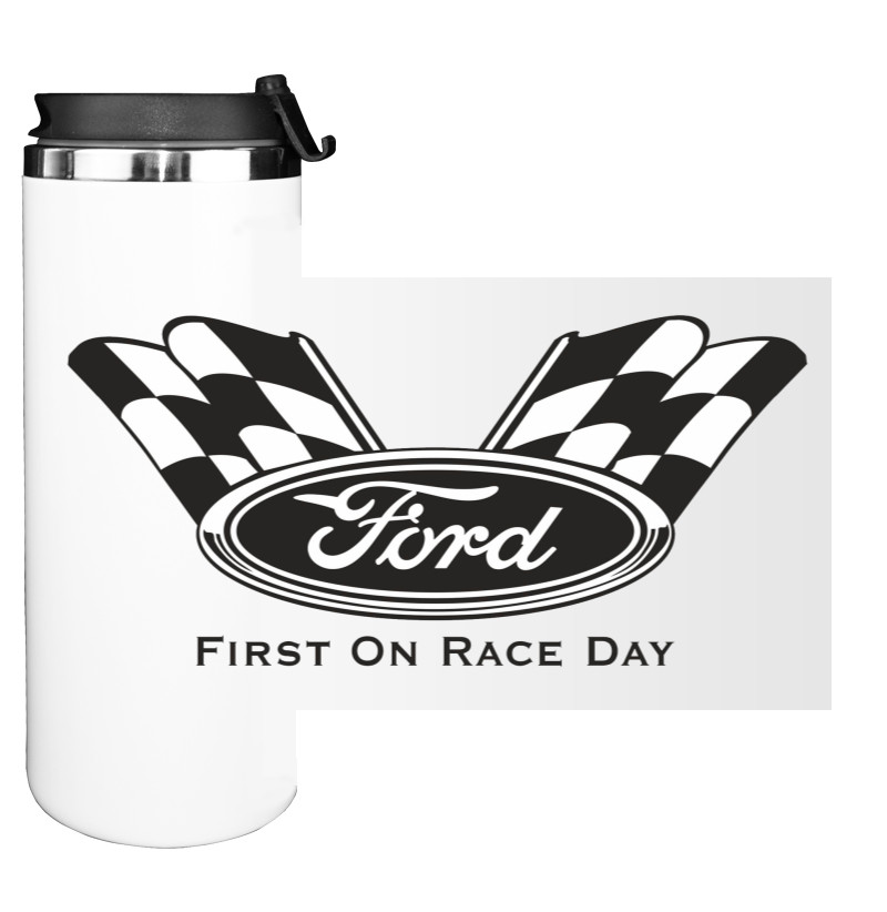 Water Bottle on Tumbler - Ford Logo 4 - Mfest