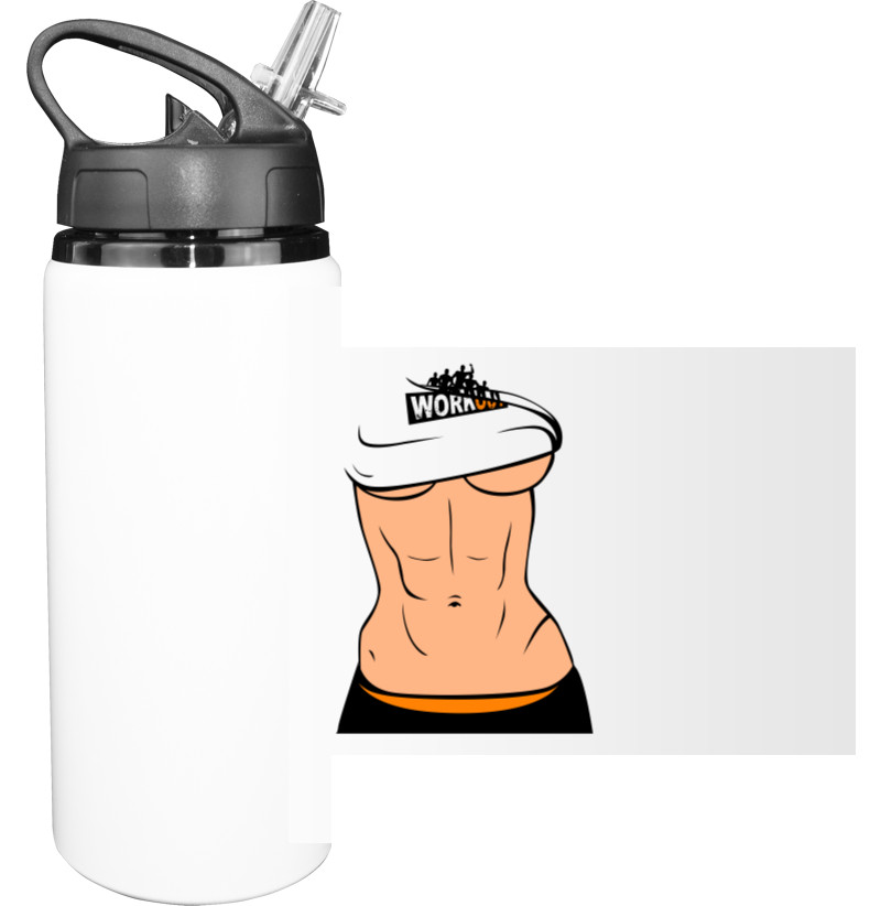 Sport Water Bottle - Street workout-lady - Mfest