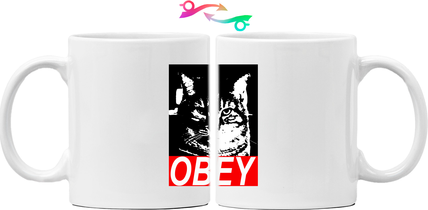 Кружка - Obey cat - Mfest