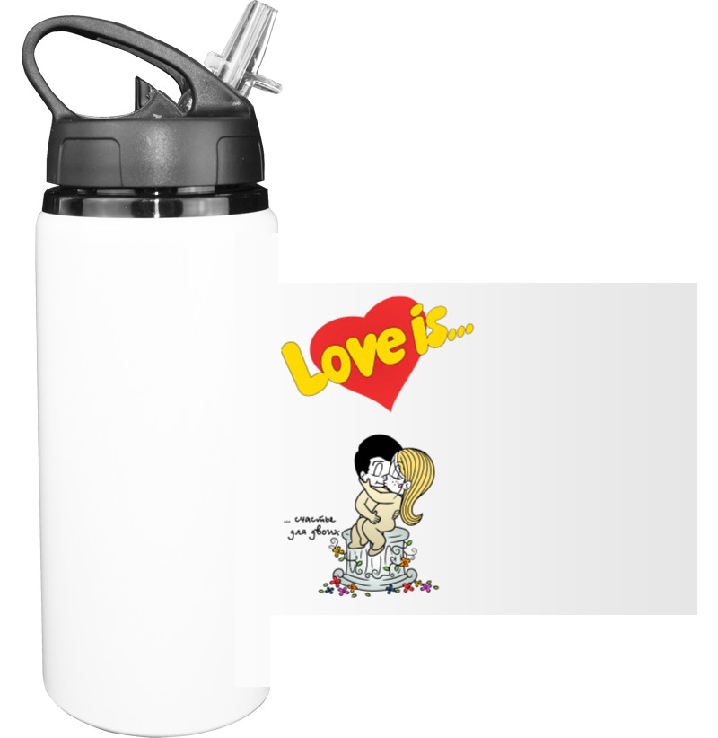 Sport Water Bottle - Love is счастье для двоих - Mfest