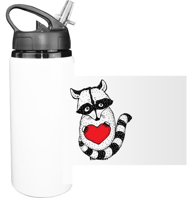 Sport Water Bottle - Енот 4 - Mfest