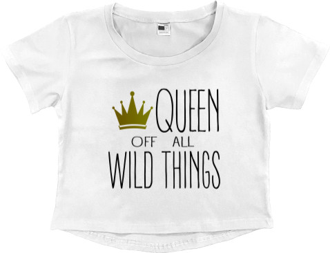 Women's Cropped Premium T-Shirt - Wild 2 - Mfest