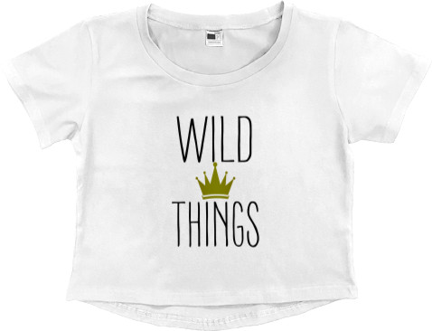 Women's Cropped Premium T-Shirt - Wild 1 - Mfest