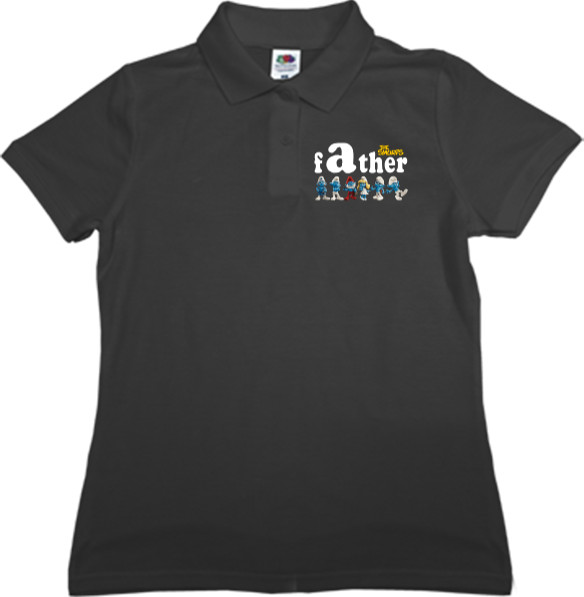 Women's Polo Shirt Fruit of the loom - Smurfs family 1 - Mfest