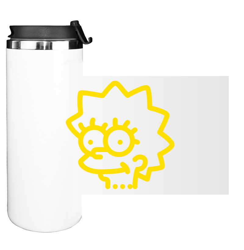 Water Bottle on Tumbler - Simpsons family sister - Mfest