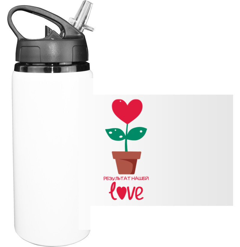 Sport Water Bottle - Love 2 - Mfest