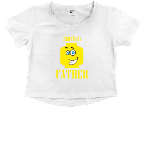 Kids' Premium Cropped T-Shirt - Legofamily 2 - Mfest