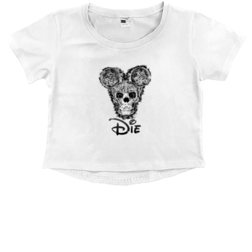 Kids' Premium Cropped T-Shirt - Bad mickey mouse 16 - Mfest