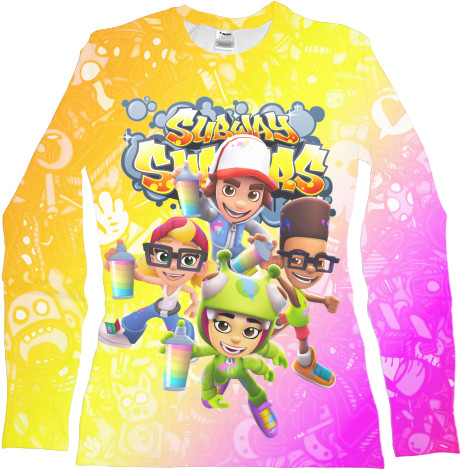 Women's Longsleeve Shirt 3D - Subway Surfers (7) - Mfest