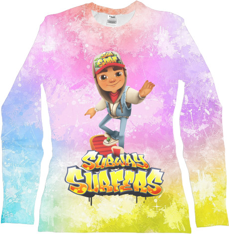 Women's Longsleeve Shirt 3D - Subway Surfers (1) - Mfest