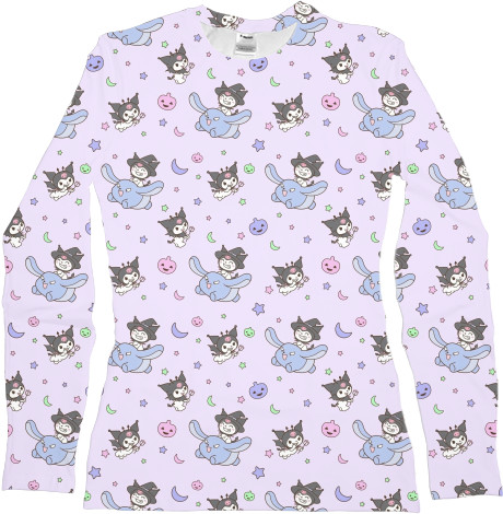 Women's Longsleeve Shirt 3D - Kuromi | Hello Kitty 1 - Mfest