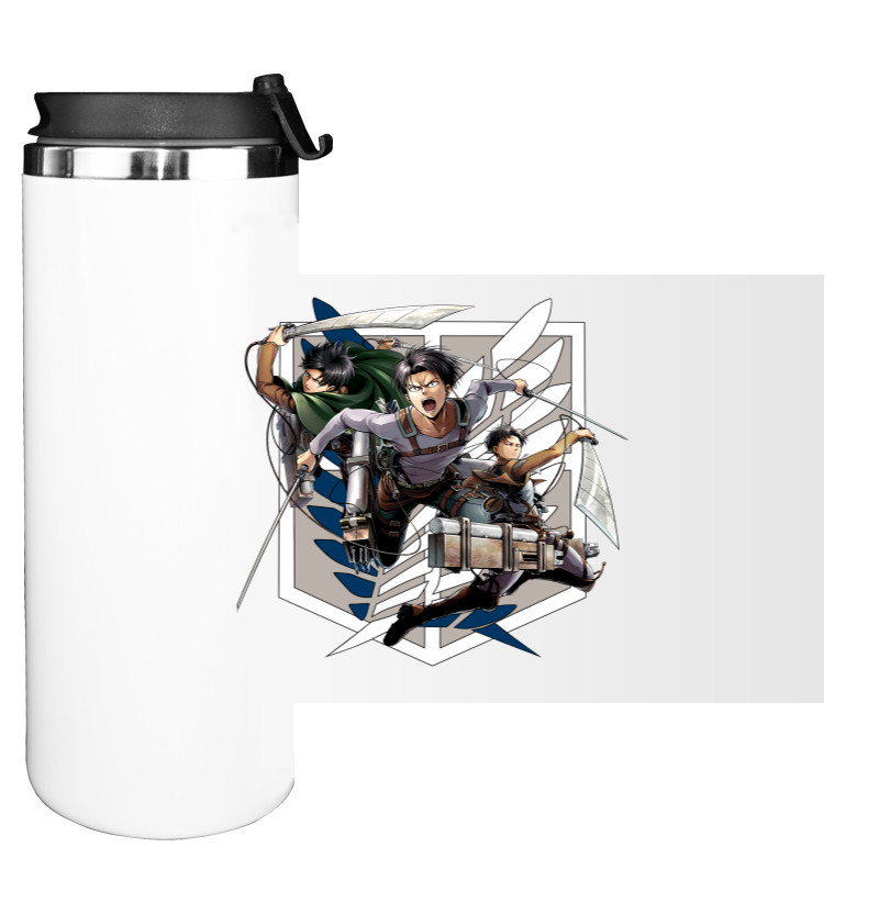 Water Bottle on Tumbler - ATTACK ON TITANS (LEVI) - Mfest