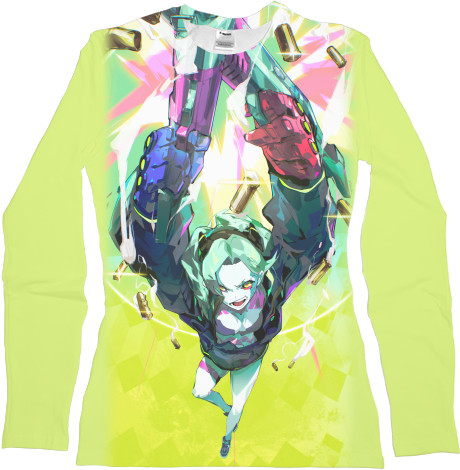 Women's Longsleeve Shirt 3D - Cyberpunk: Edgerunners (Rebecca 3) - Mfest