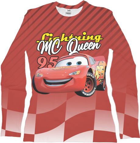 Women's Longsleeve Shirt 3D - ТАЧКИ / CARS [4] - Mfest