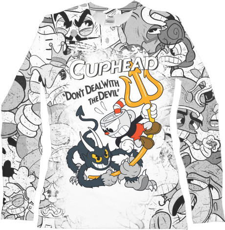 Women's Longsleeve Shirt 3D - CUPHEAD (5) - Mfest