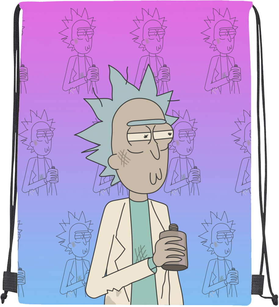 Drawstring Bag - Rick and Morty (Retro Style) - Mfest