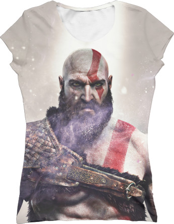 Women's T-Shirt 3D - God Of War (2) - Mfest