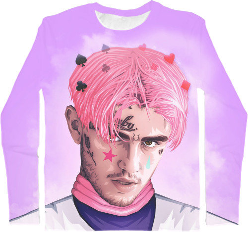 Kids' Longsleeve Shirt 3D - Lil Peep (Лил Пип) - Mfest