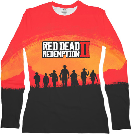 Women's Longsleeve Shirt 3D - Red Dead Redemption 2 (1) - Mfest